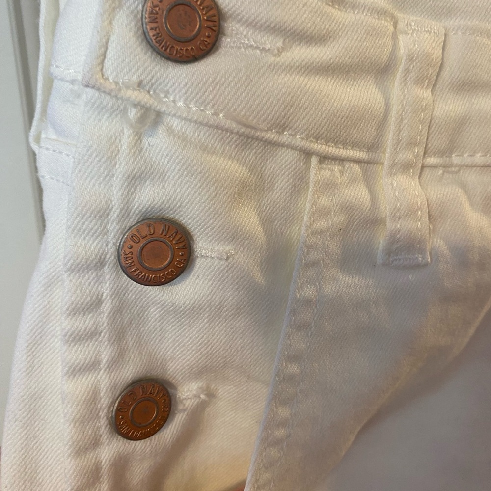 NWT Old Navy White Denim Overalls - Picture 3 of 7